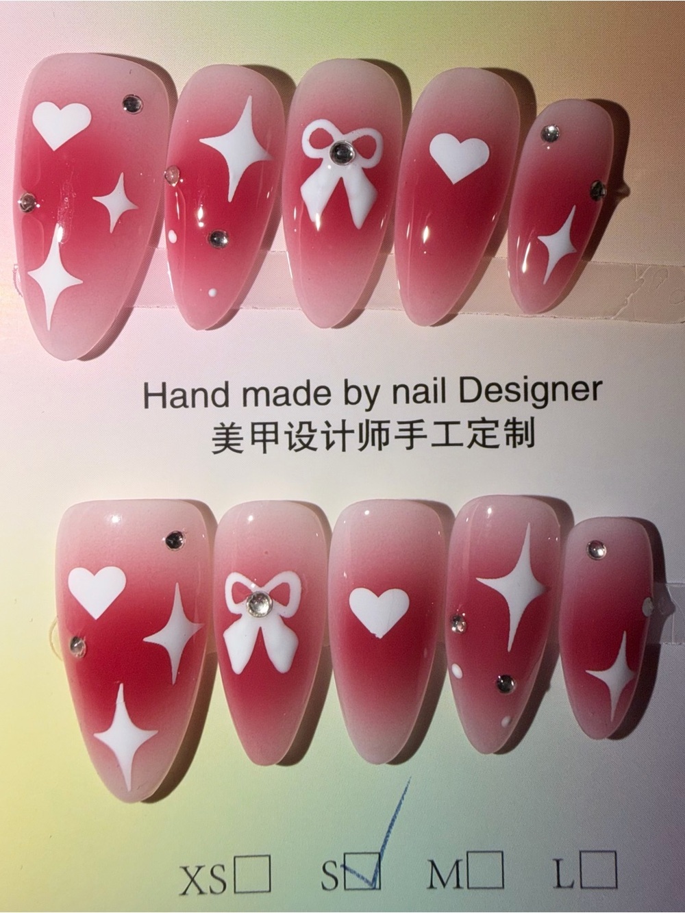 Almond Press-On Nails – Size Small